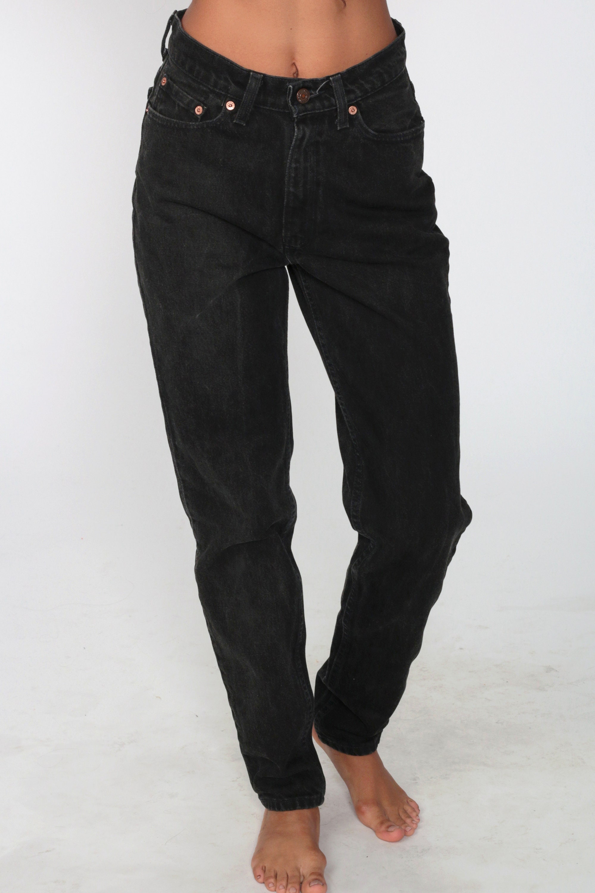 levis mom jeans black