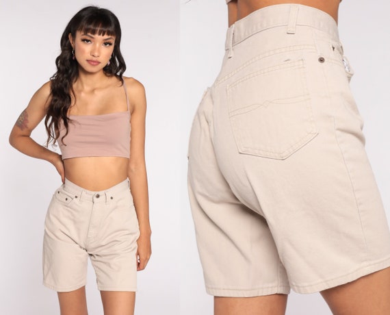 90s Jean Shorts Faded Glory Tan Shorts 