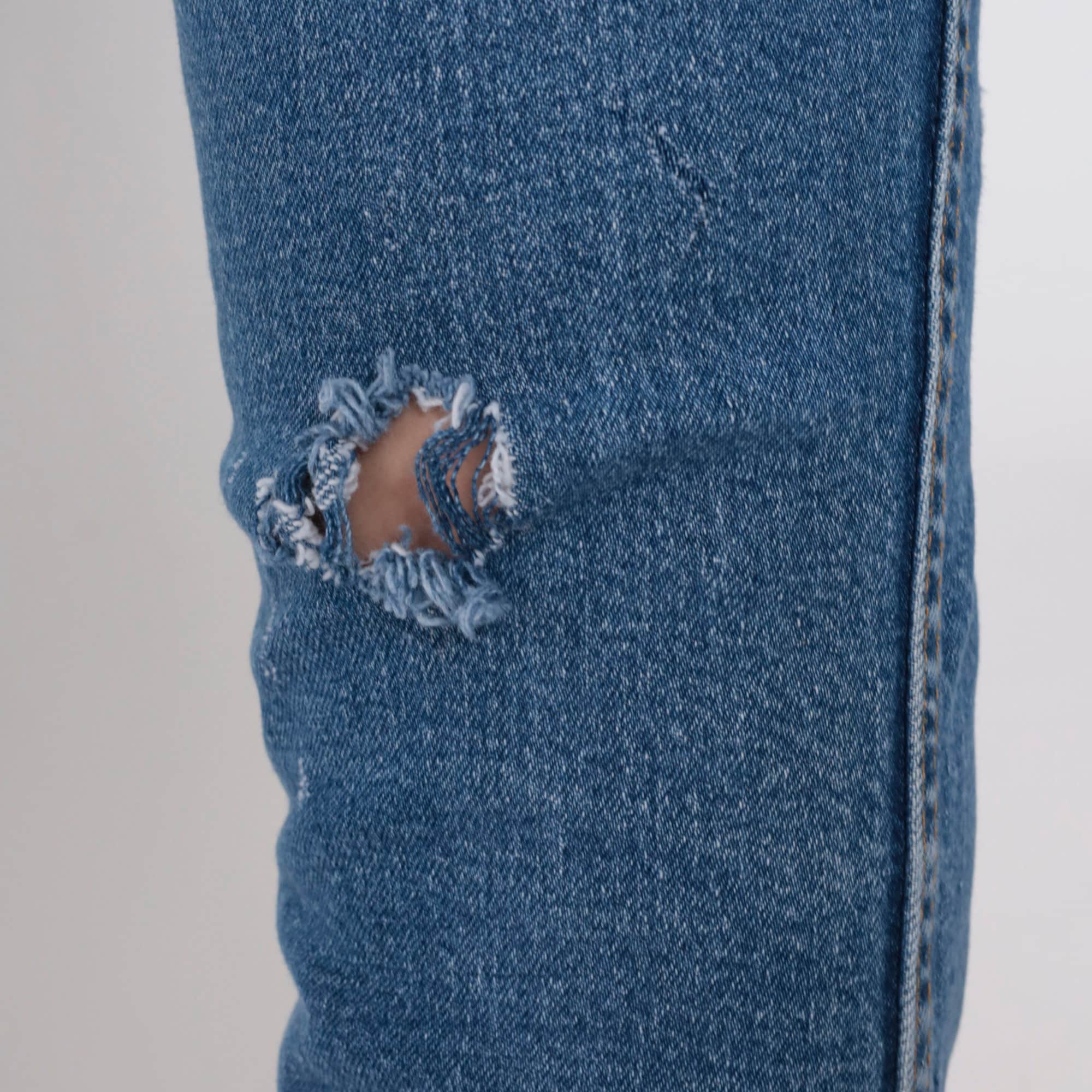 Bootcut Levis Jeans Y2K Slim Fit Blue Jeans 517 Distressed