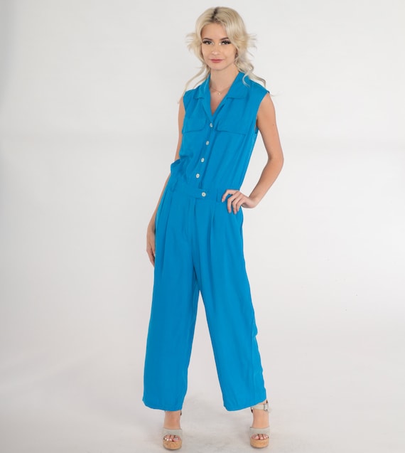 Blue romper pants new arrivals
