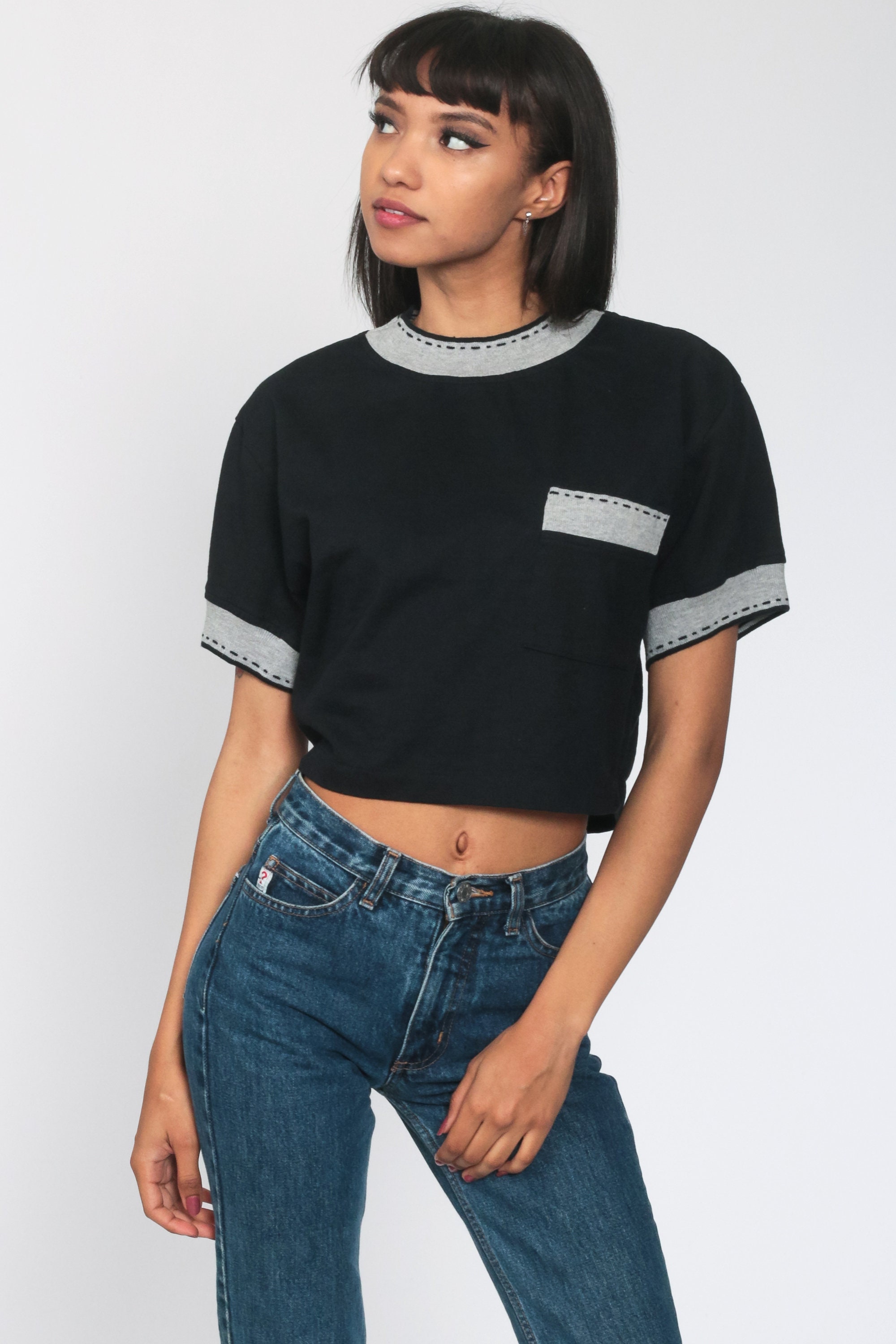 plain t shirt with pocket