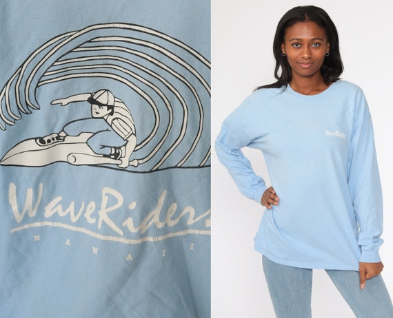Hawaii Tshirt Wave Riders Shirt Long sleeve Shirt