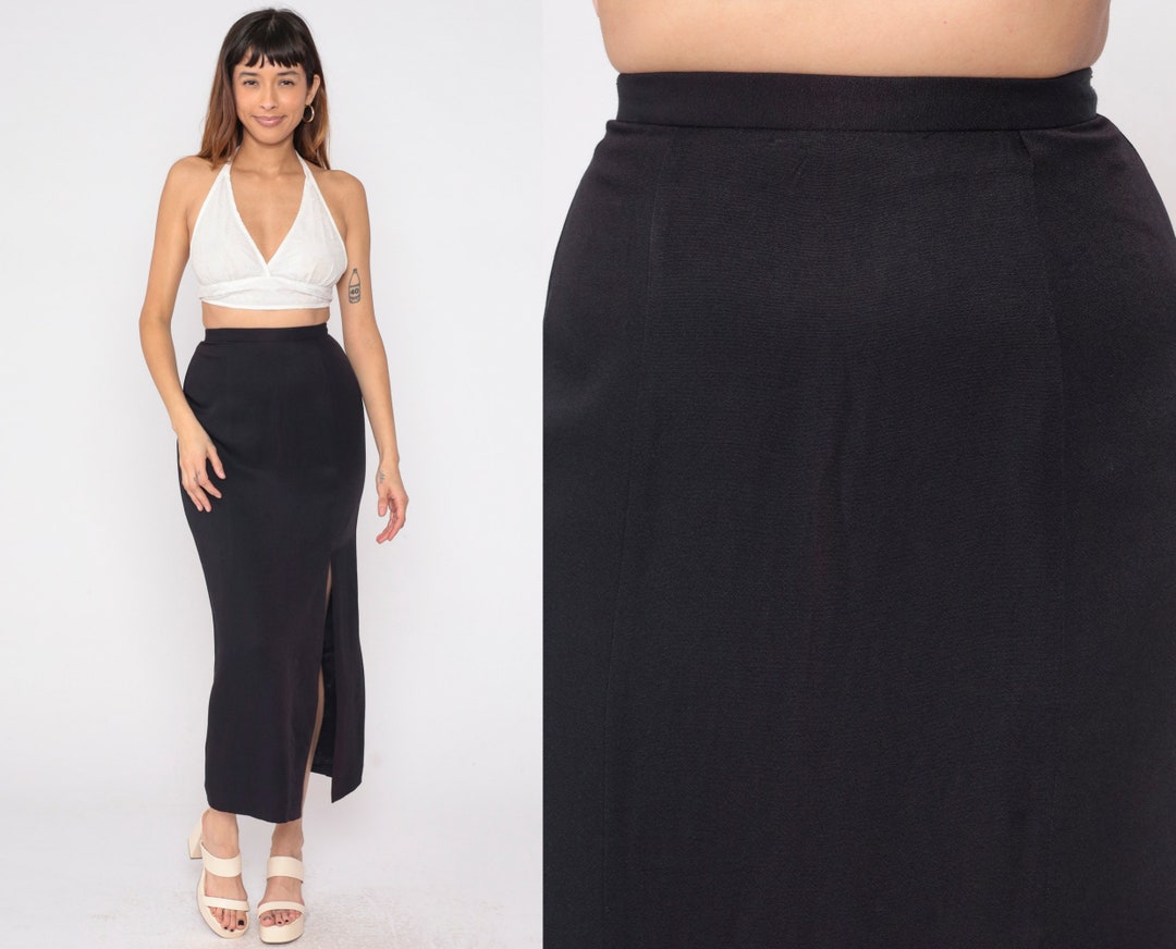 90s Slit Maxi Skirt (S)