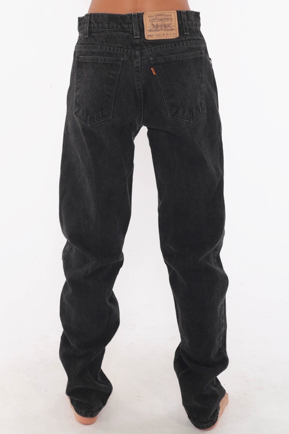 levis mom jeans black