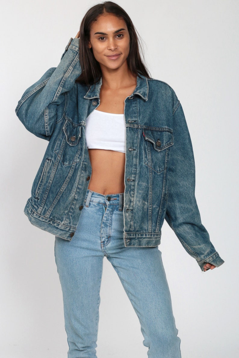 Levis Denim Jacket 80s USA Jean Jacket Denim Jacket Trucker Etsy