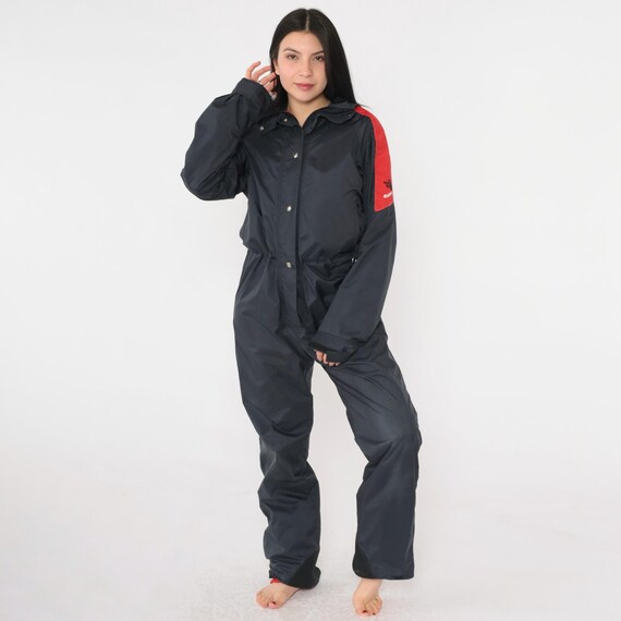 Vintage North Face Extreme Ski Suit 90s Black Red One Piece