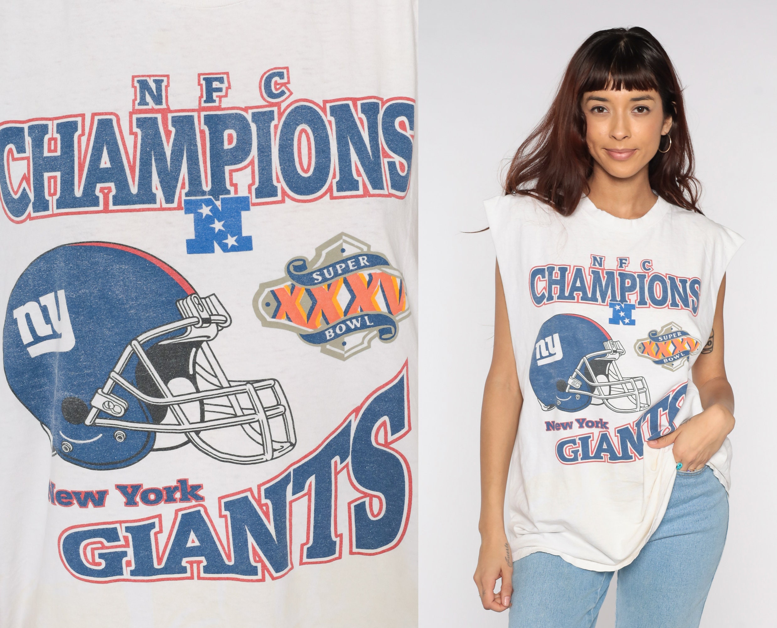 Vintage Champion New York Giants Michael Strahan Jersey Size XL 90’s NFL