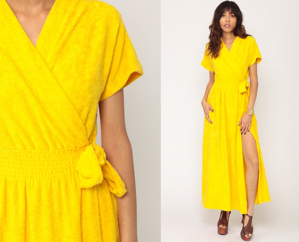terry cloth lounge dress