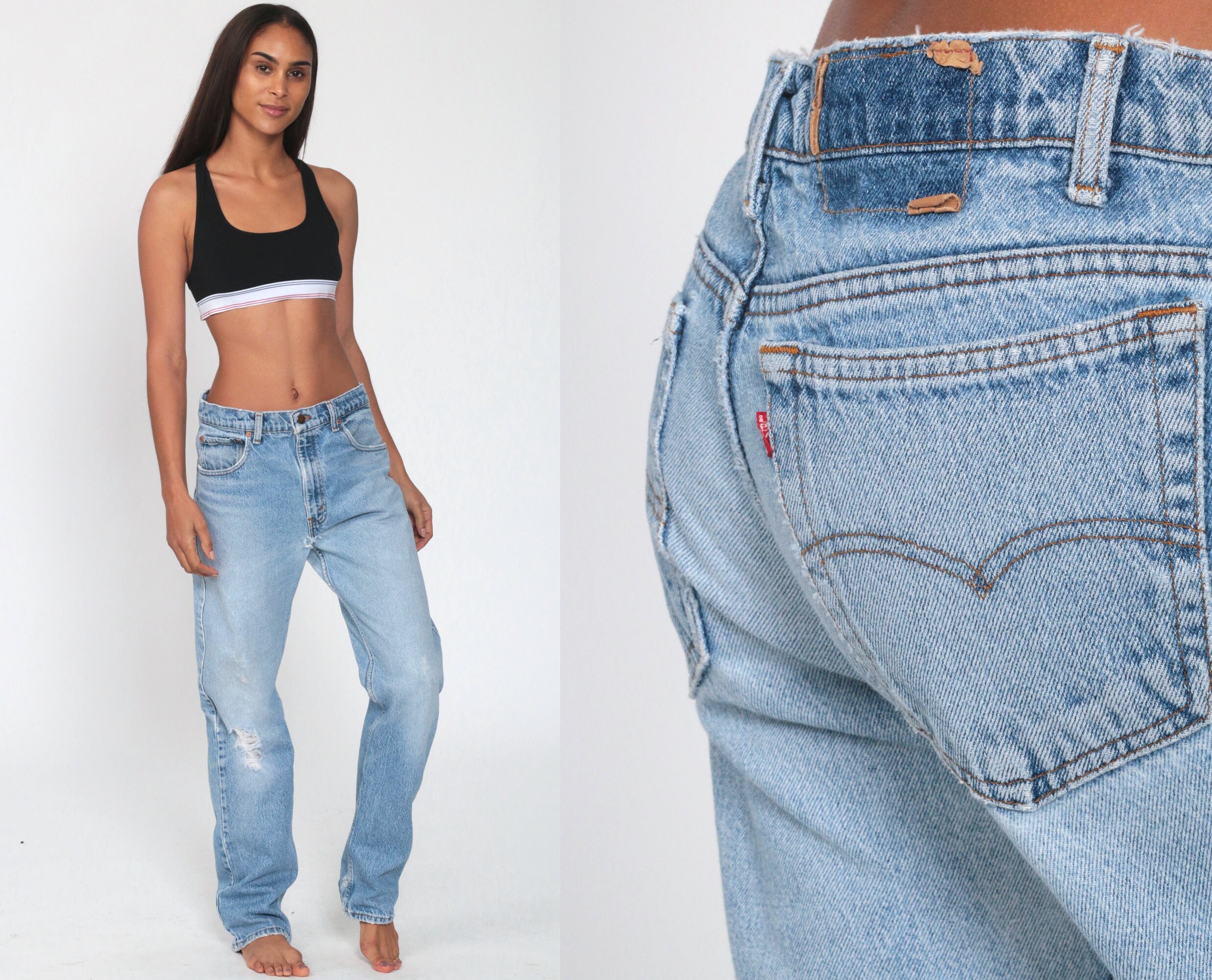 levi's ripped mom jeans