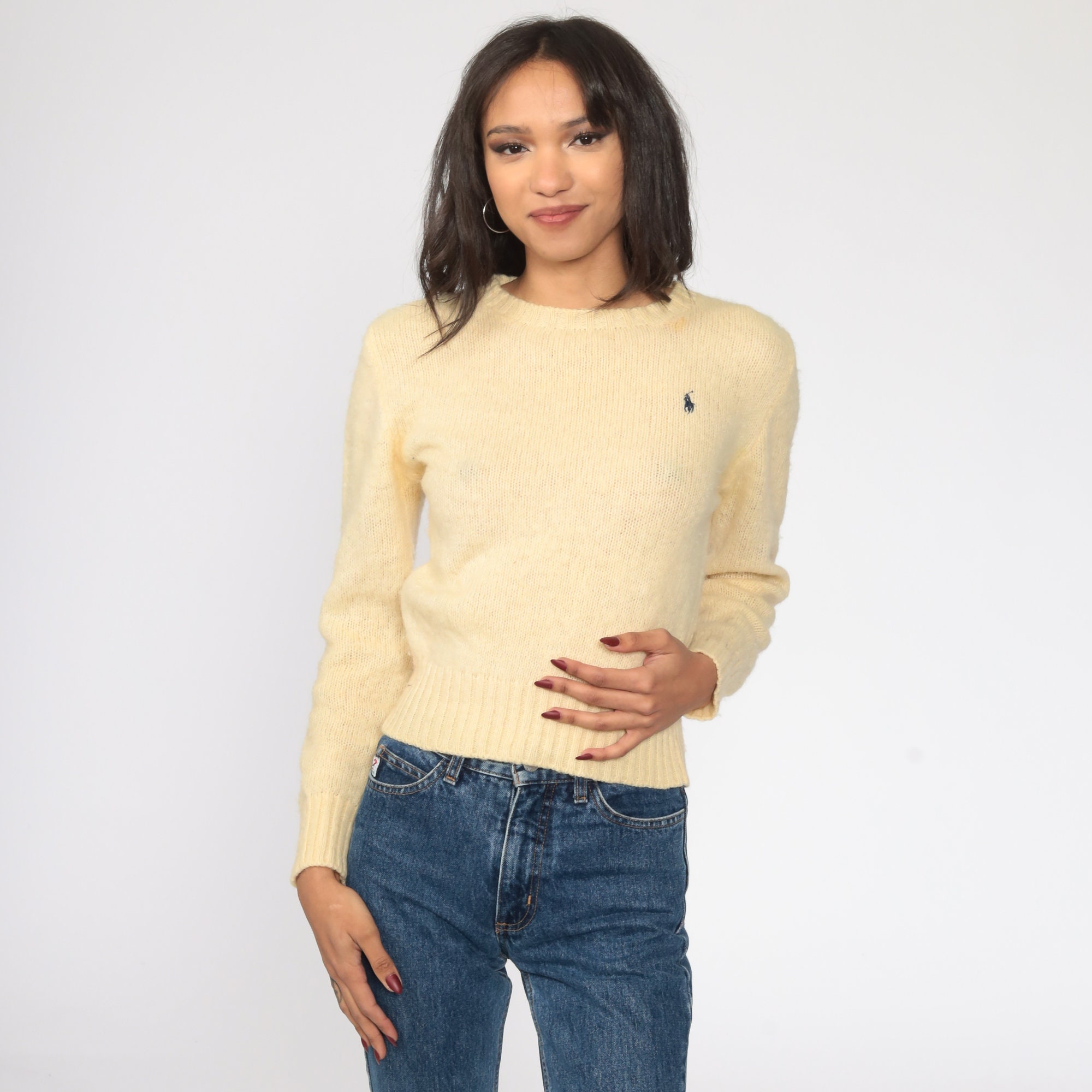 ralph lauren cream sweater