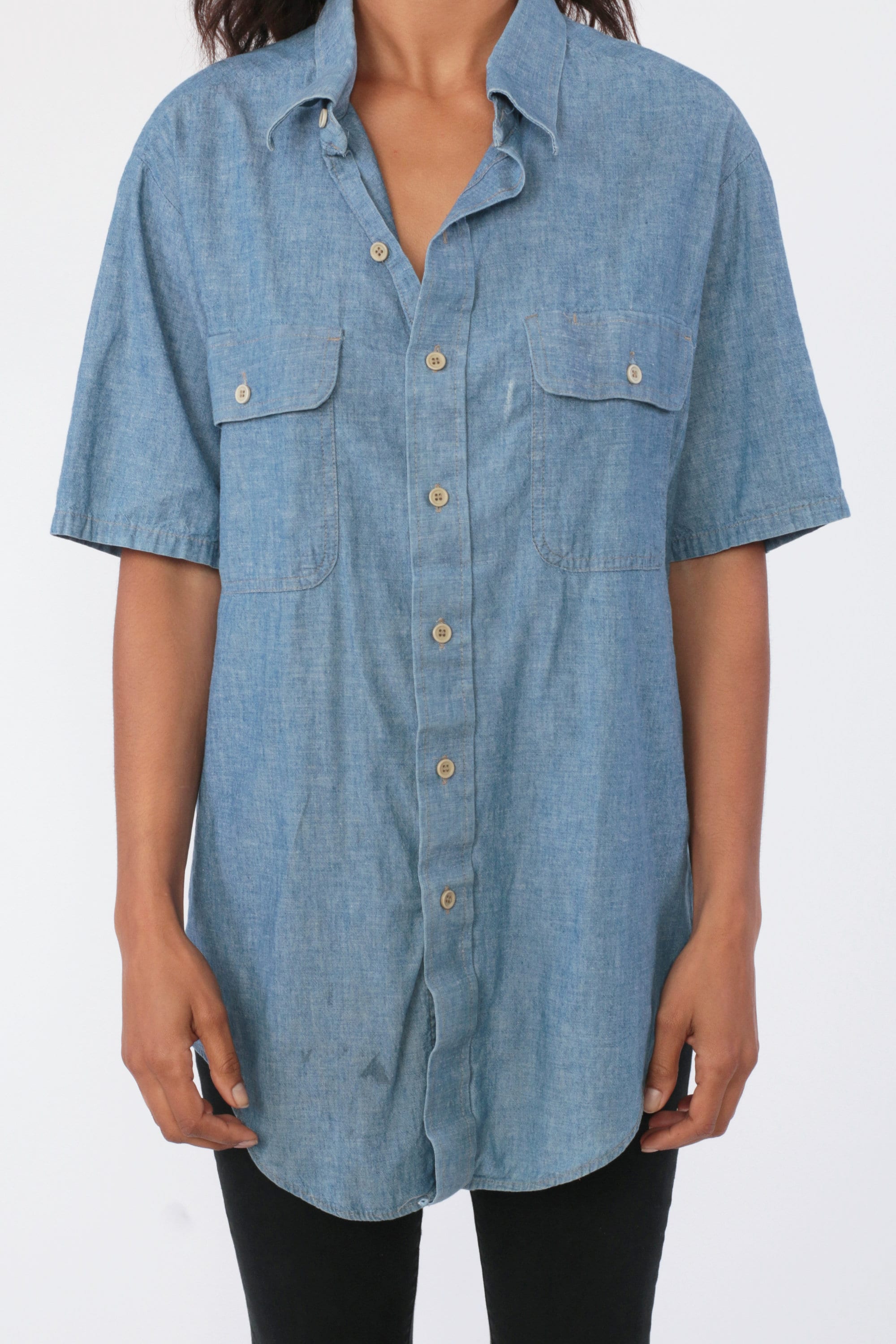 button up shirt with jeans men