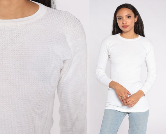 Vintage Thermal Shirt White Long 