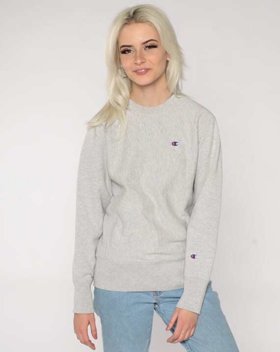 Grey Champion Sweatshirt Y2K Gray Crewneck Pullov… - image 2