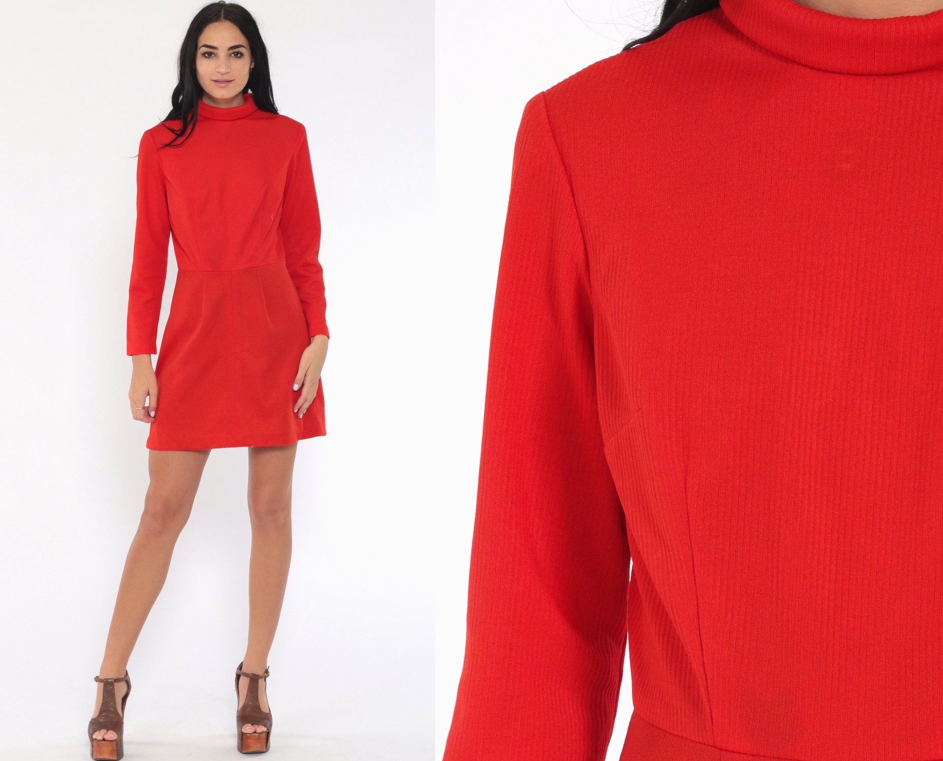 60s turtleneck dress