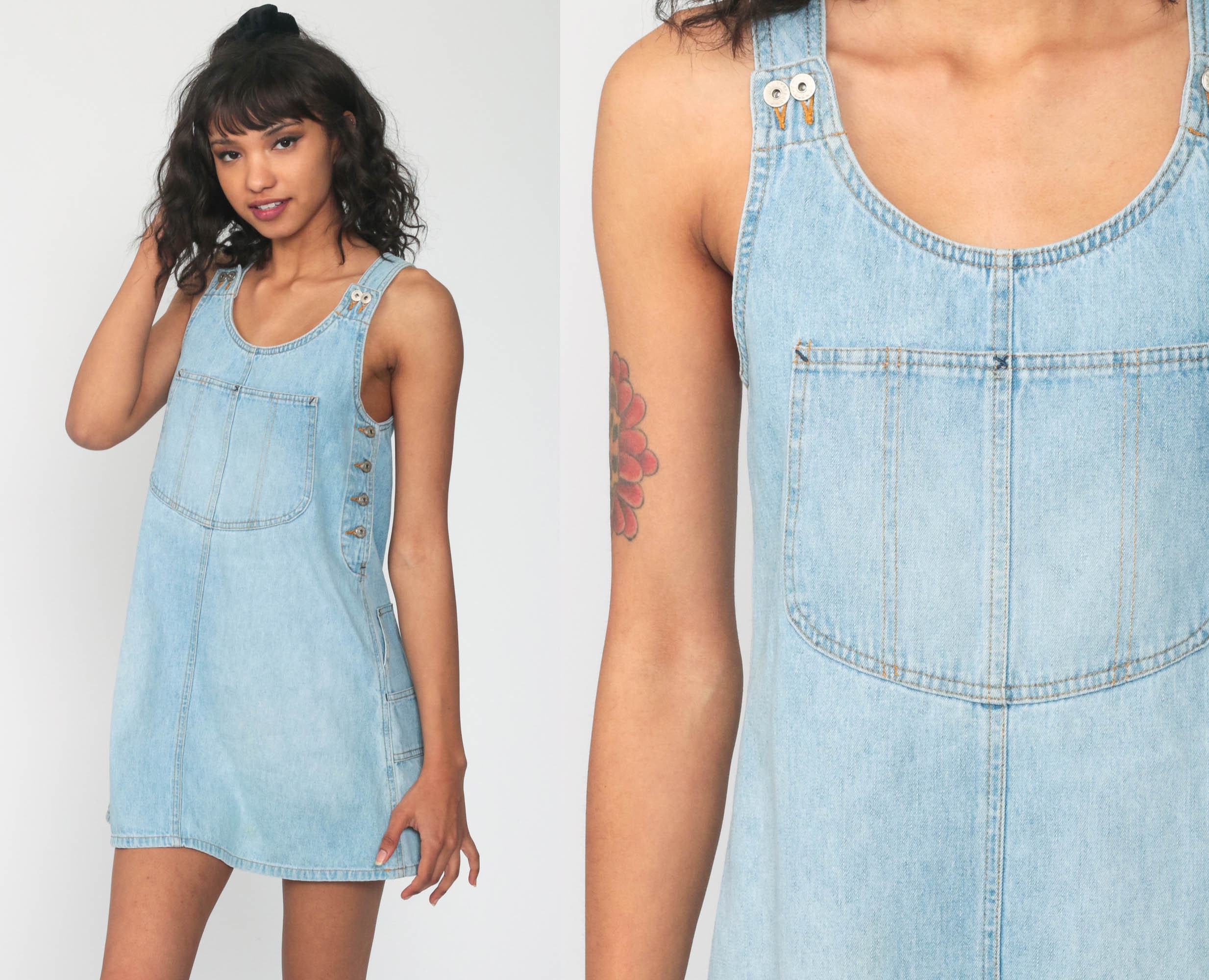 blue jean jumper dress