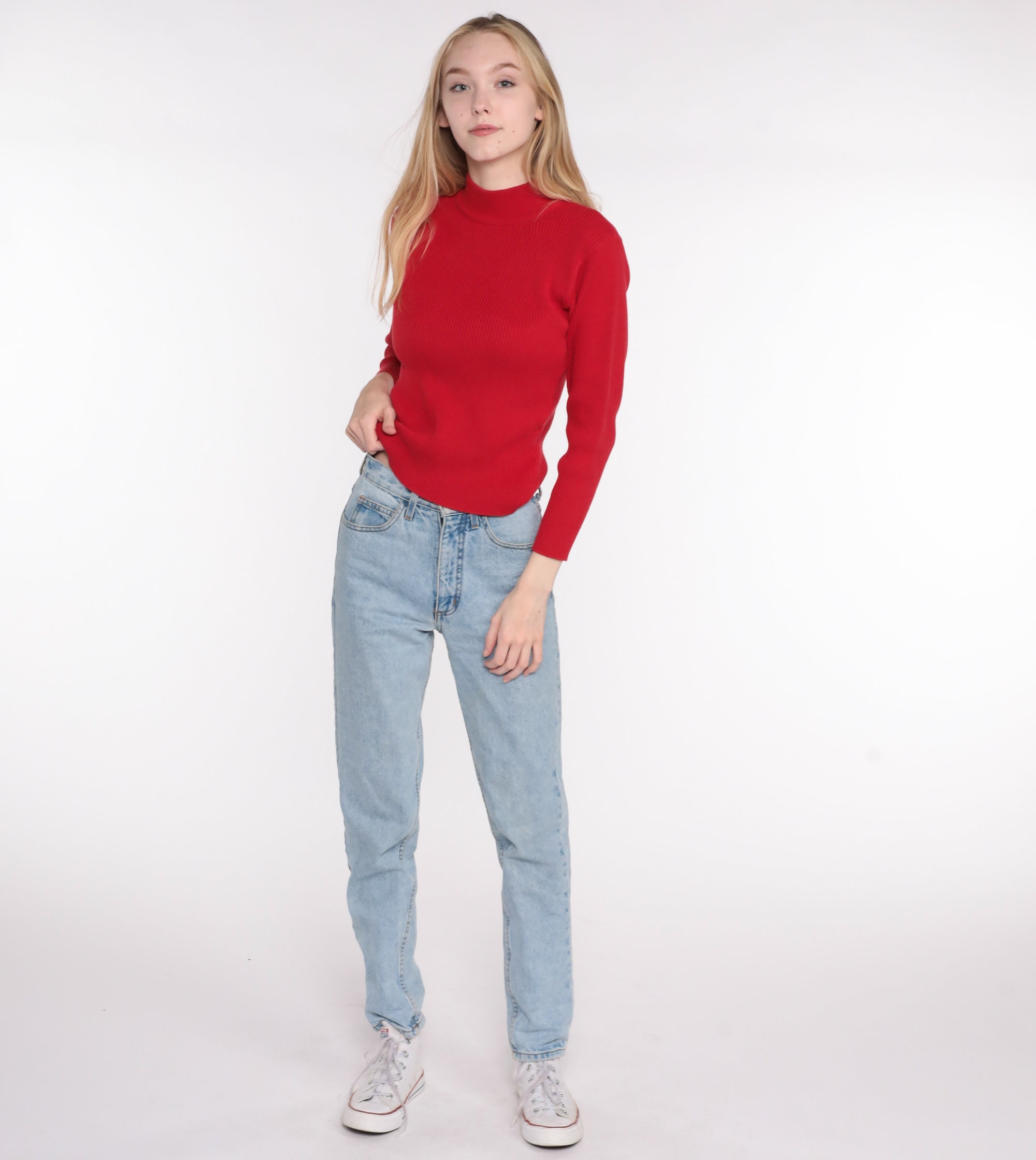 90s turtleneck outfit