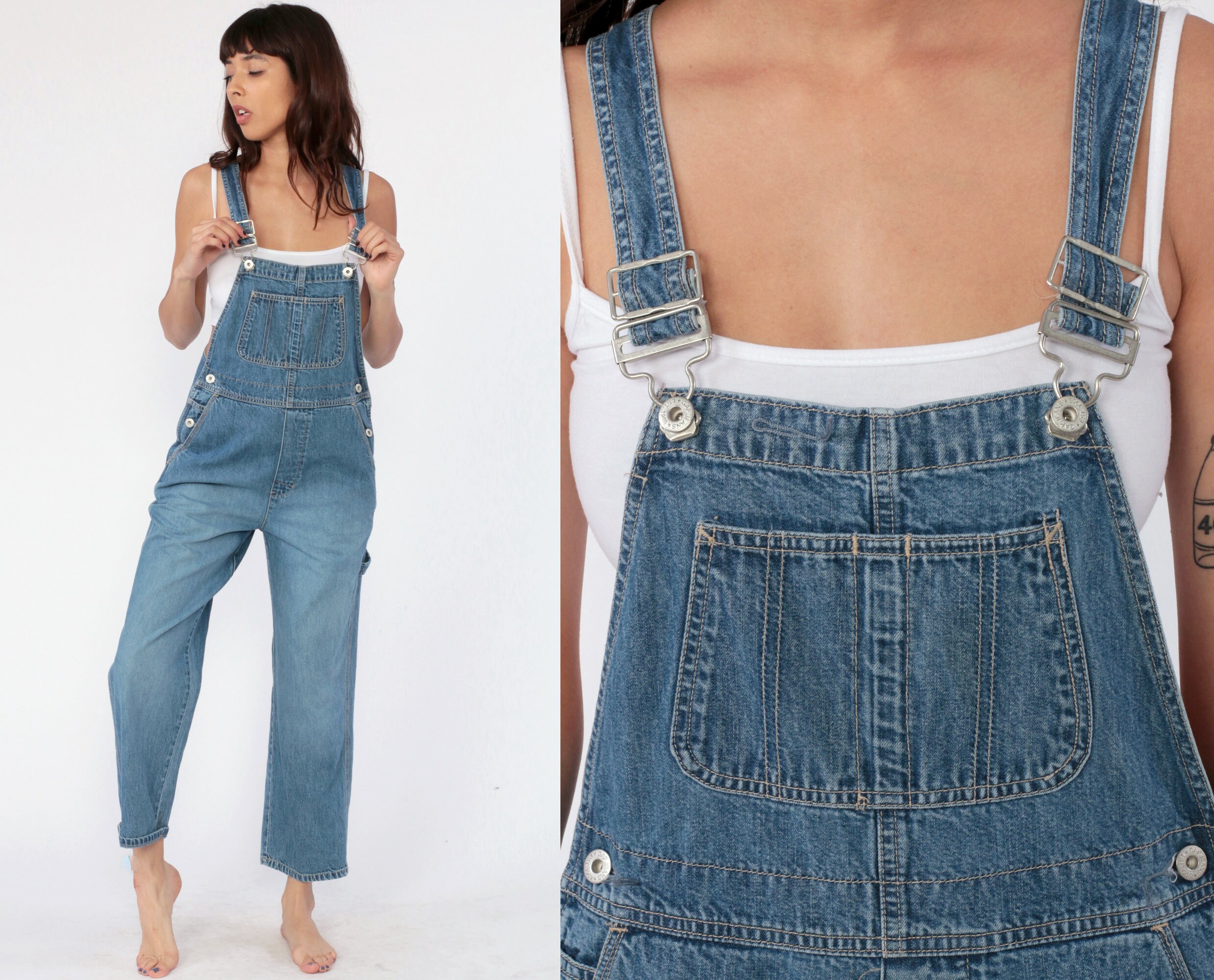 Gap Denim Overalls Pants Jeans Women 