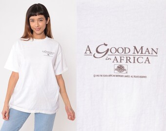 A Good Man in Africa Shirt 1994 Movie Shirt 90s Shirt White Graphic Tee Shirt Vintage African Movie Tshirt Retro T Shirt Large