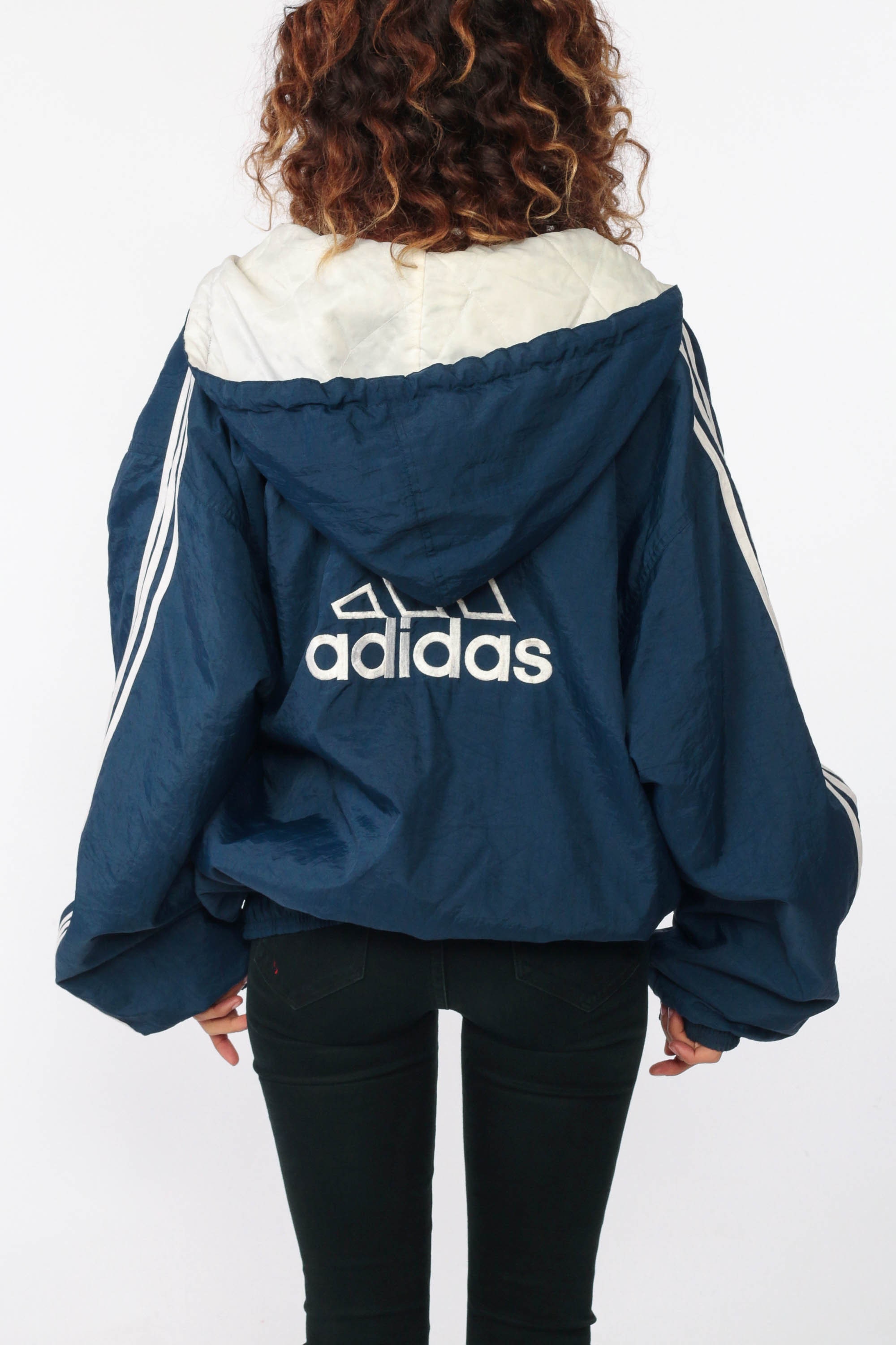 Adidas Jacket Hoodie Jacket Blue Adidas Jacket Hood 90s Striped Hooded Athletic Stripe Sports Streetwear Vintage Men Women Medium Large Adidas Jacket Hoodie Jacket Blue Adidas Jacket Hood 90s Striped Hooded Athletic Stripe Sports Streetwear Vintage Men Women Medium Large