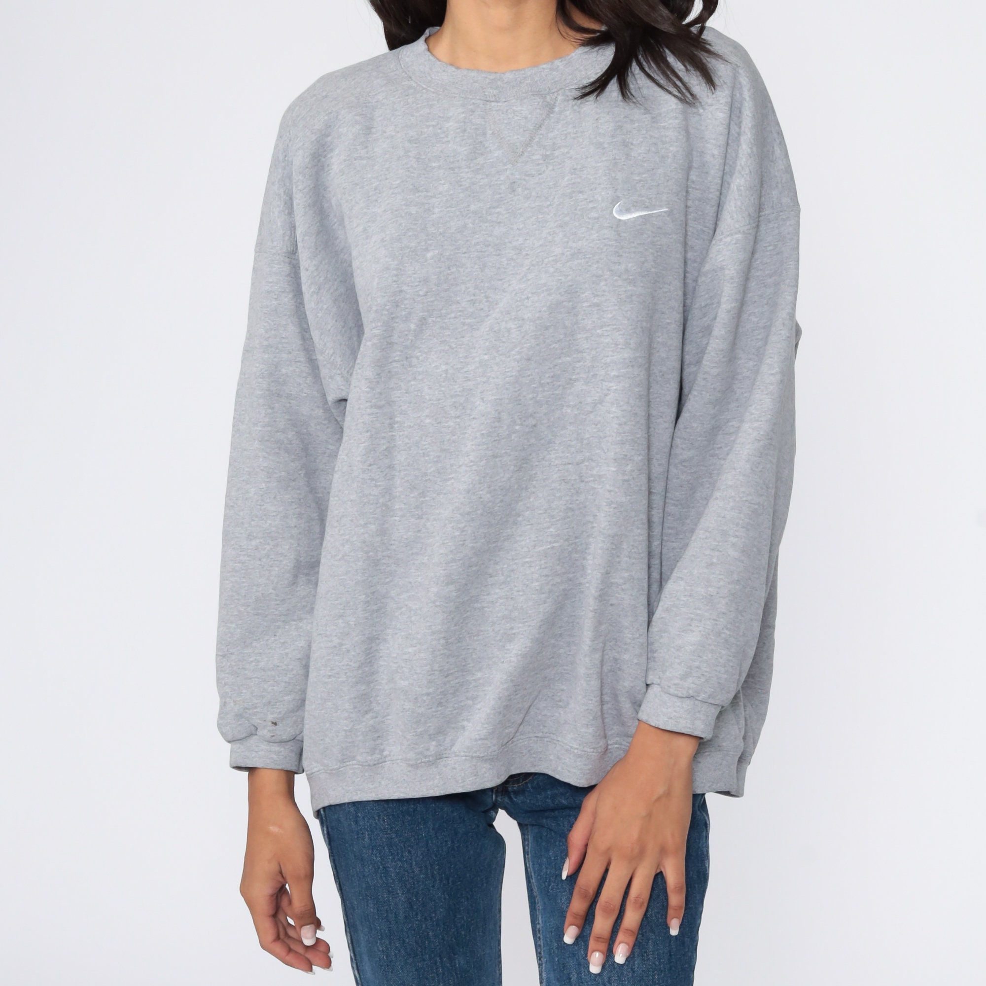 retro grey nike sweatshirt