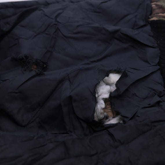 90s Camo Bomber Jacket Bark Tree Leaf Print Hunti… - image 9