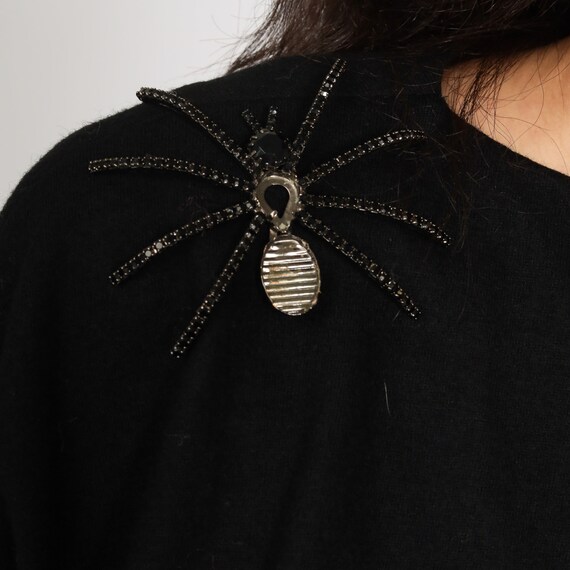 Black Party Dress 1950s Suzy Perette Dress SPIDER… - image 5