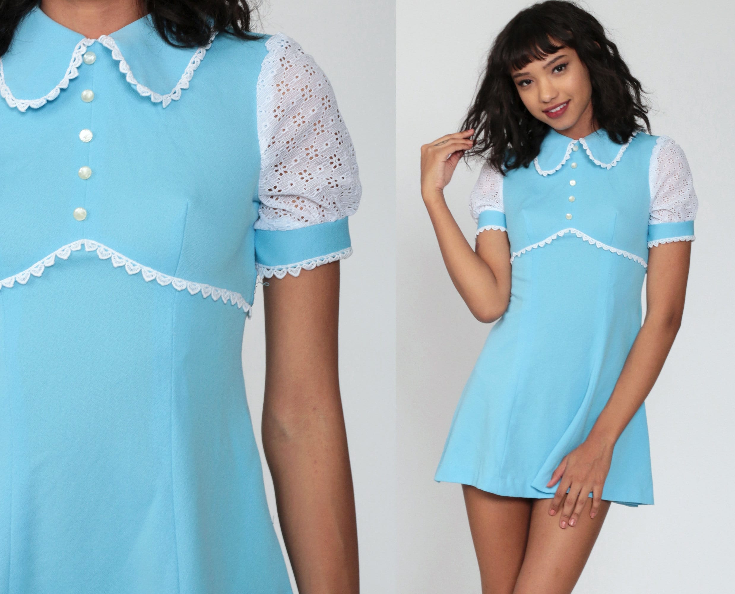 eyelet lizzie babydoll dress