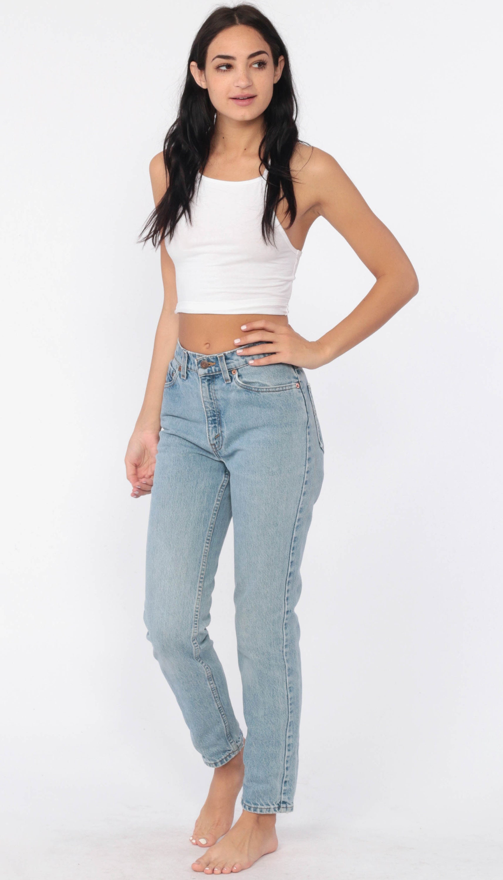 Levis Jeans Mom Jeans 512 Tapered Slim Mid Rise Waist Levi Jeans 80s Jeans Denim Pants 90s