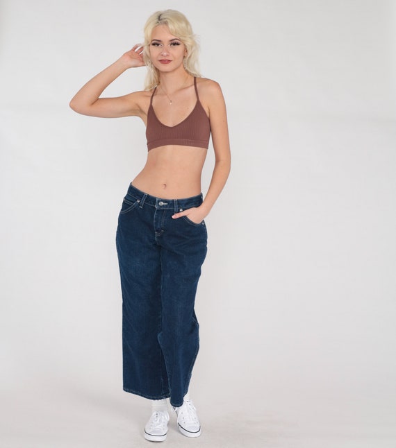 Y2K Dickies Jeans Low Rise Jeans Dark Wash Denim … - image 2