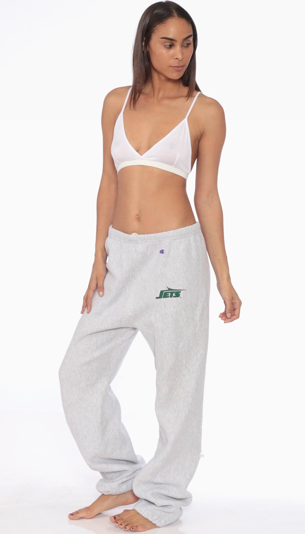 white champion jogging suit