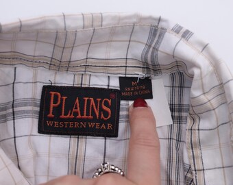 Vintage Western Plains Trading Co. chemise à motifs