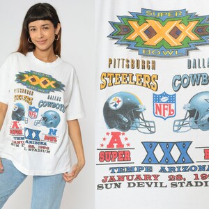 1996 Super Bowl Shirt 90s Dallas Cowboys NFL Graphic Tee 
