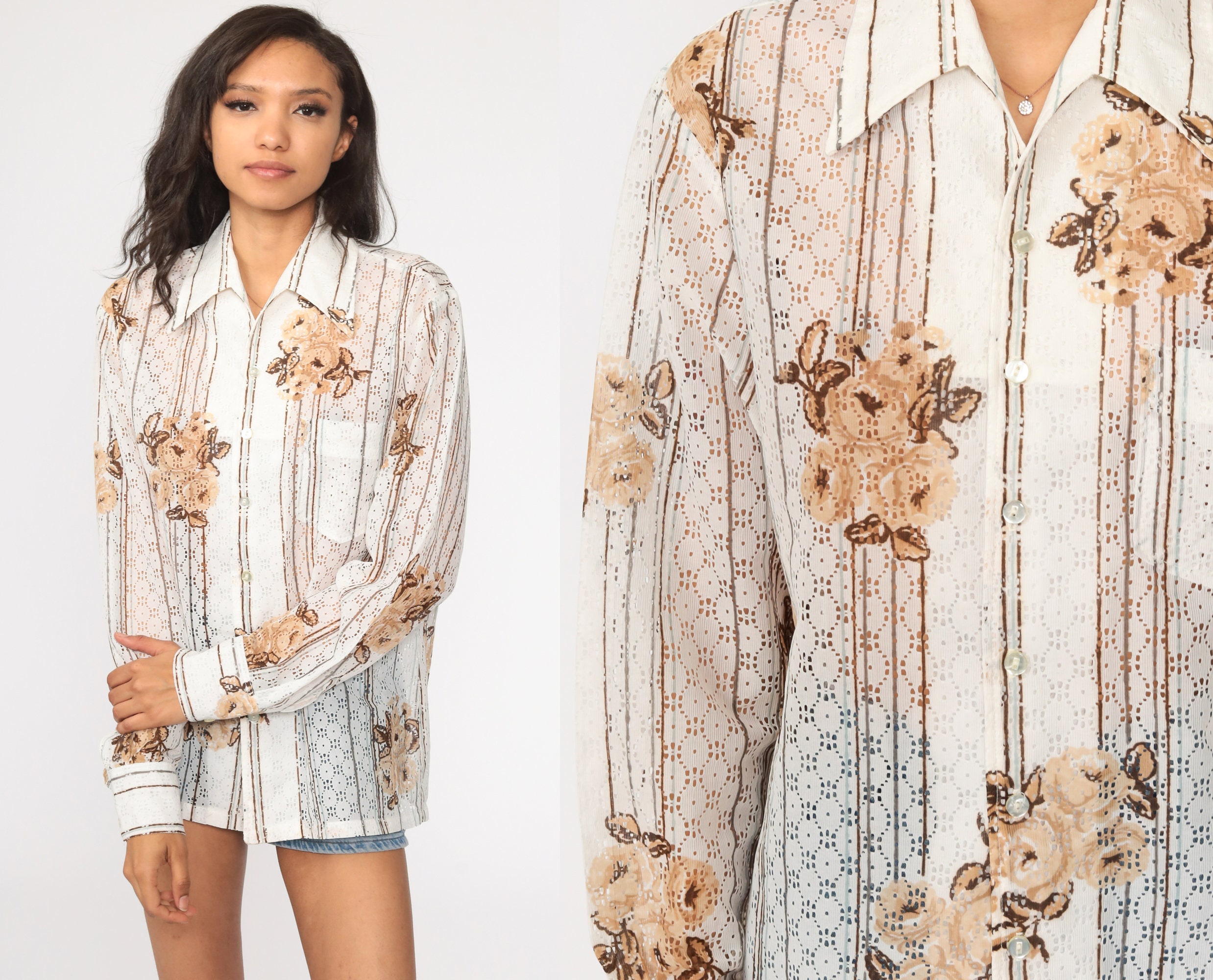sheer boho top
