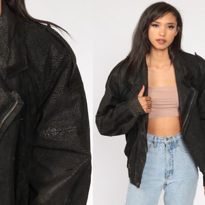 Leather Bomber Jacket 80s Wilsons 