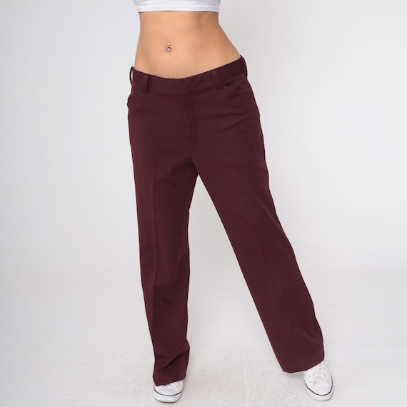 Women Vintage Solid Artsy Straight Pants main image 1