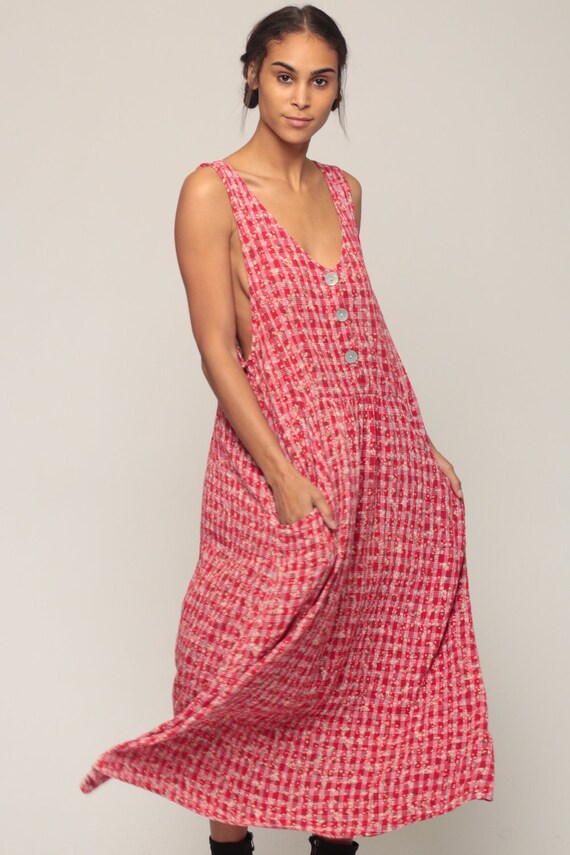 Floral Jumper Dress 90s GRUNGE Jumper 
