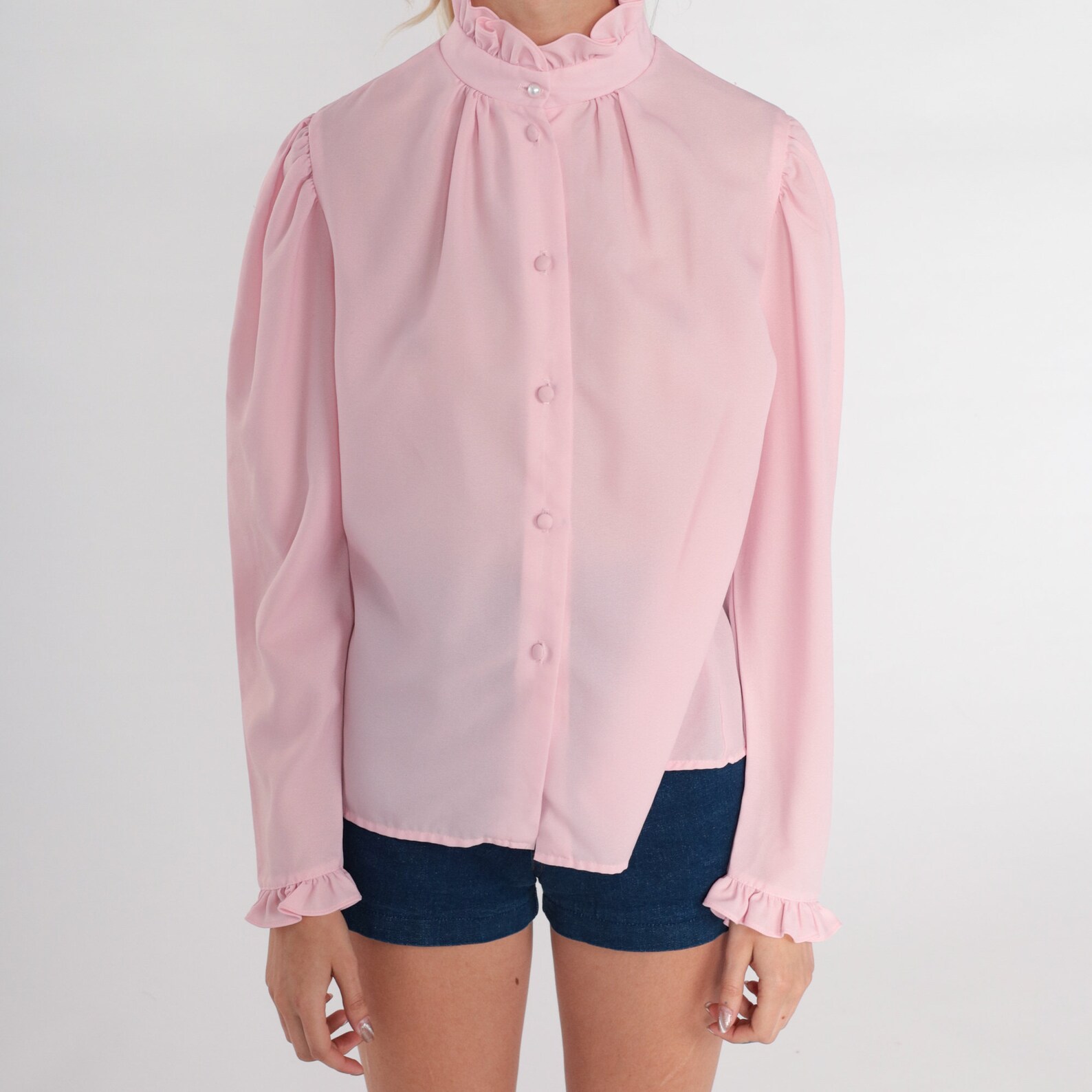 Little Olin Pink Ruffle Blouse main image 0