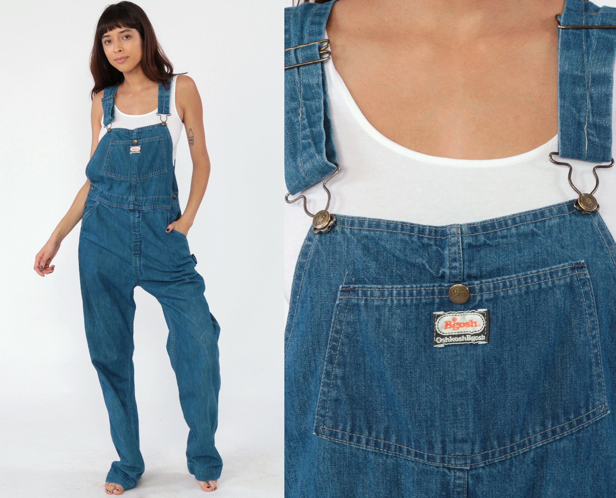 80s denim overalls