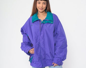 80s Navy Blue Windbreaker Snap up Track Jacket Retro Basic 80s Navy Blue Windbreaker Snap up Track Jacket Retro Basic