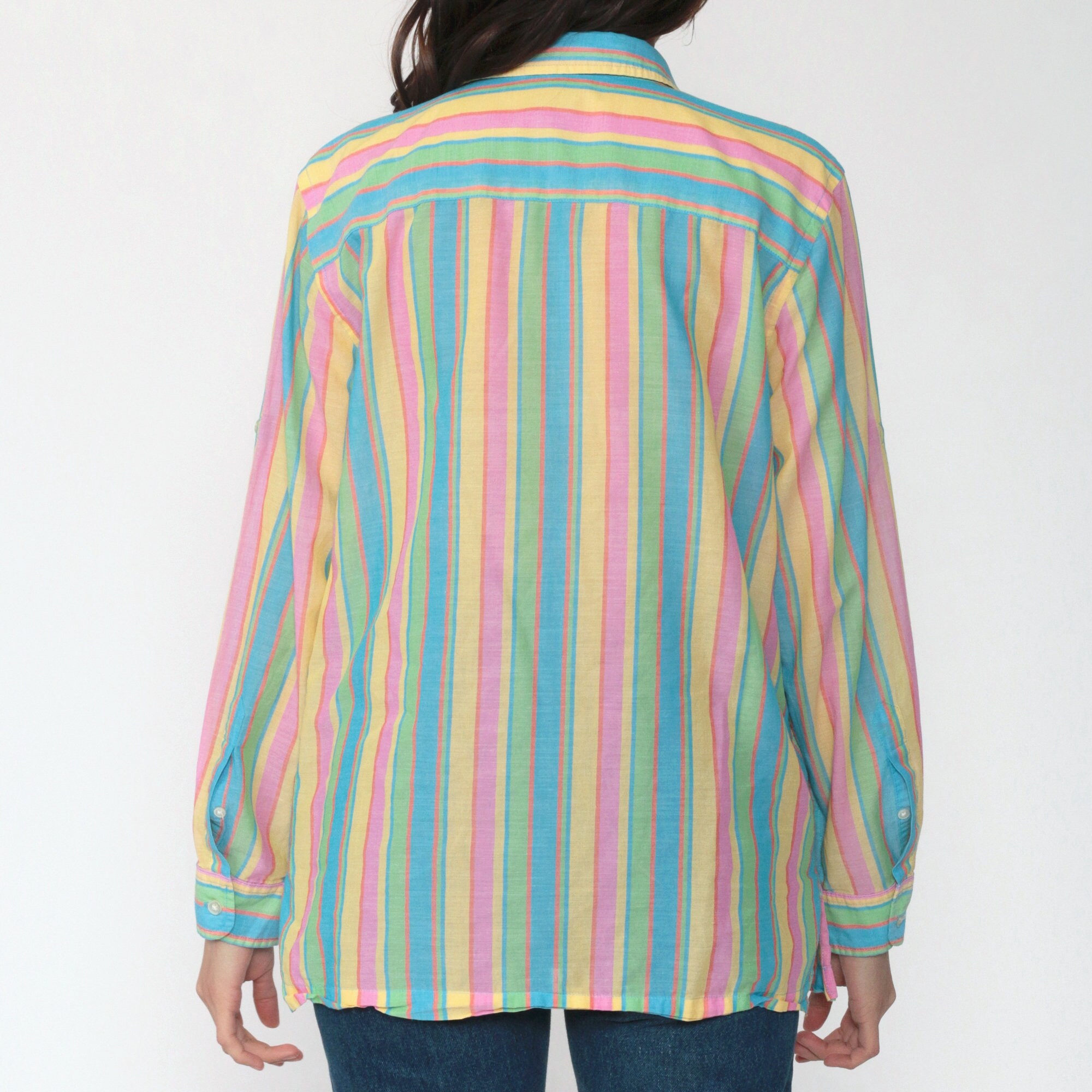 ralph lauren pastel striped shirt
