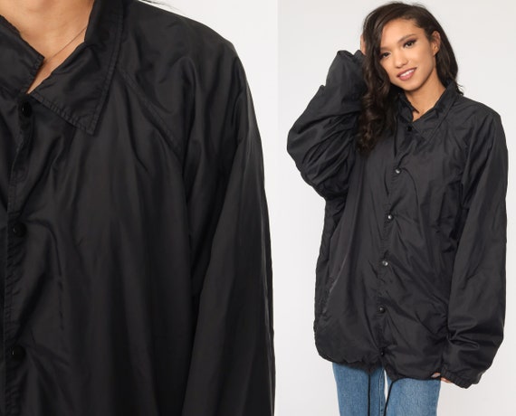 Dickies Windbreaker Jacket Y2K Black Windbreaker S