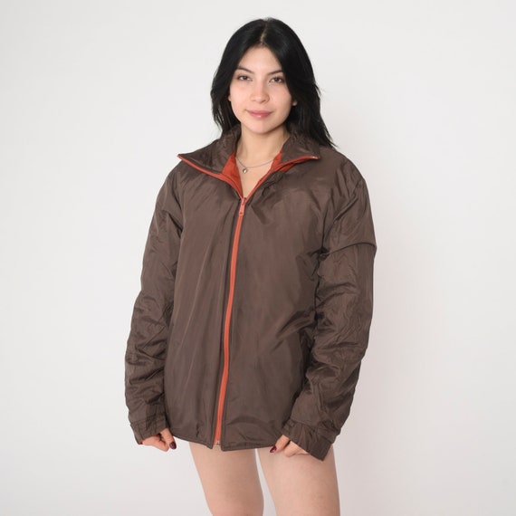 Reversible Ski Jacket 70s Puffer Jacket Rust Brow… - image 5