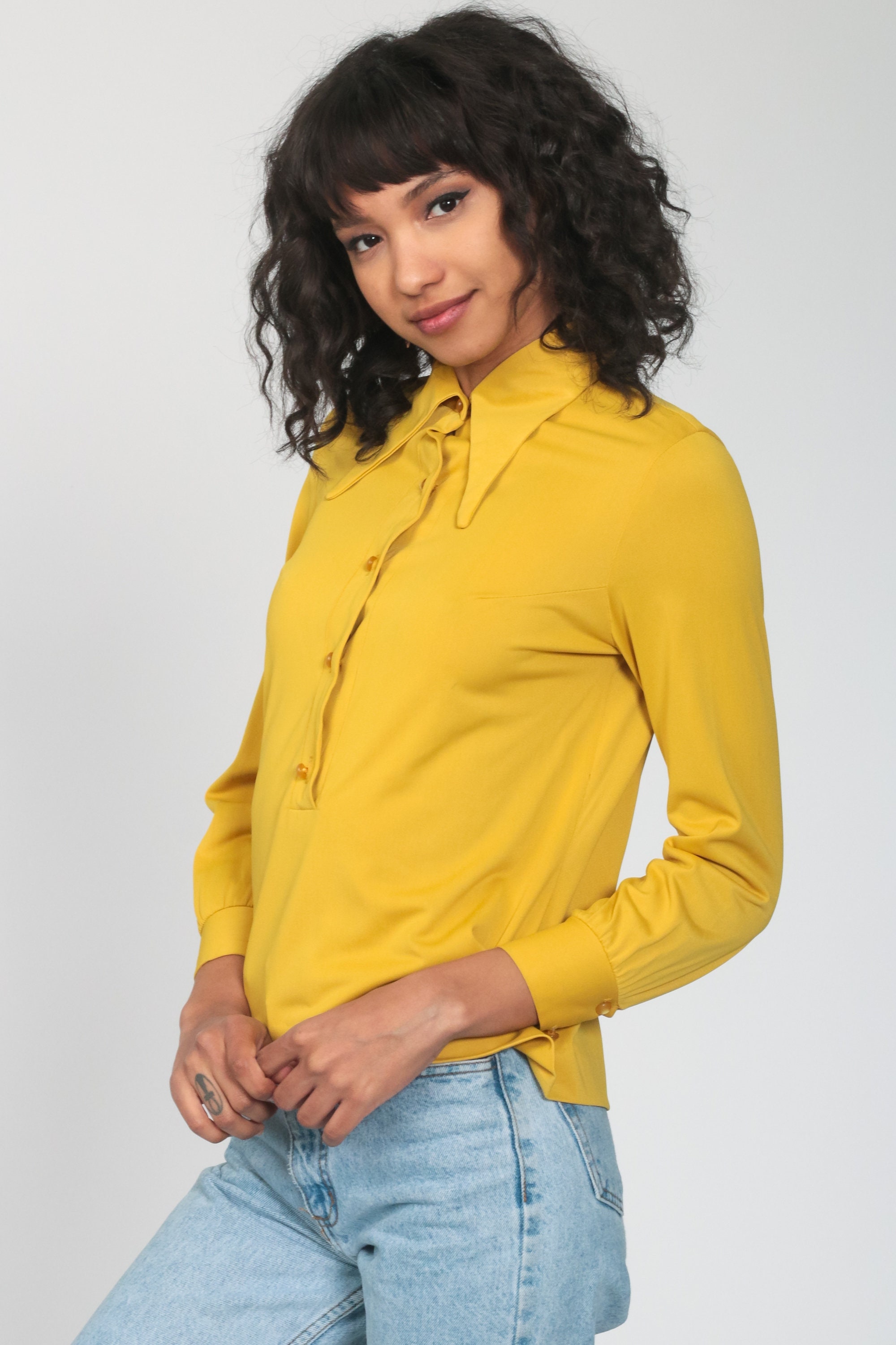 70's style collared shirts