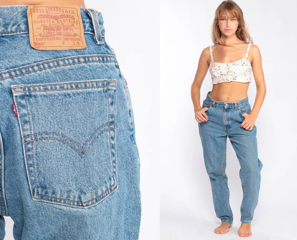 Levi Mom Jeans Tapered Jeans High Waist Levis Jeans 80s Jeans Denim