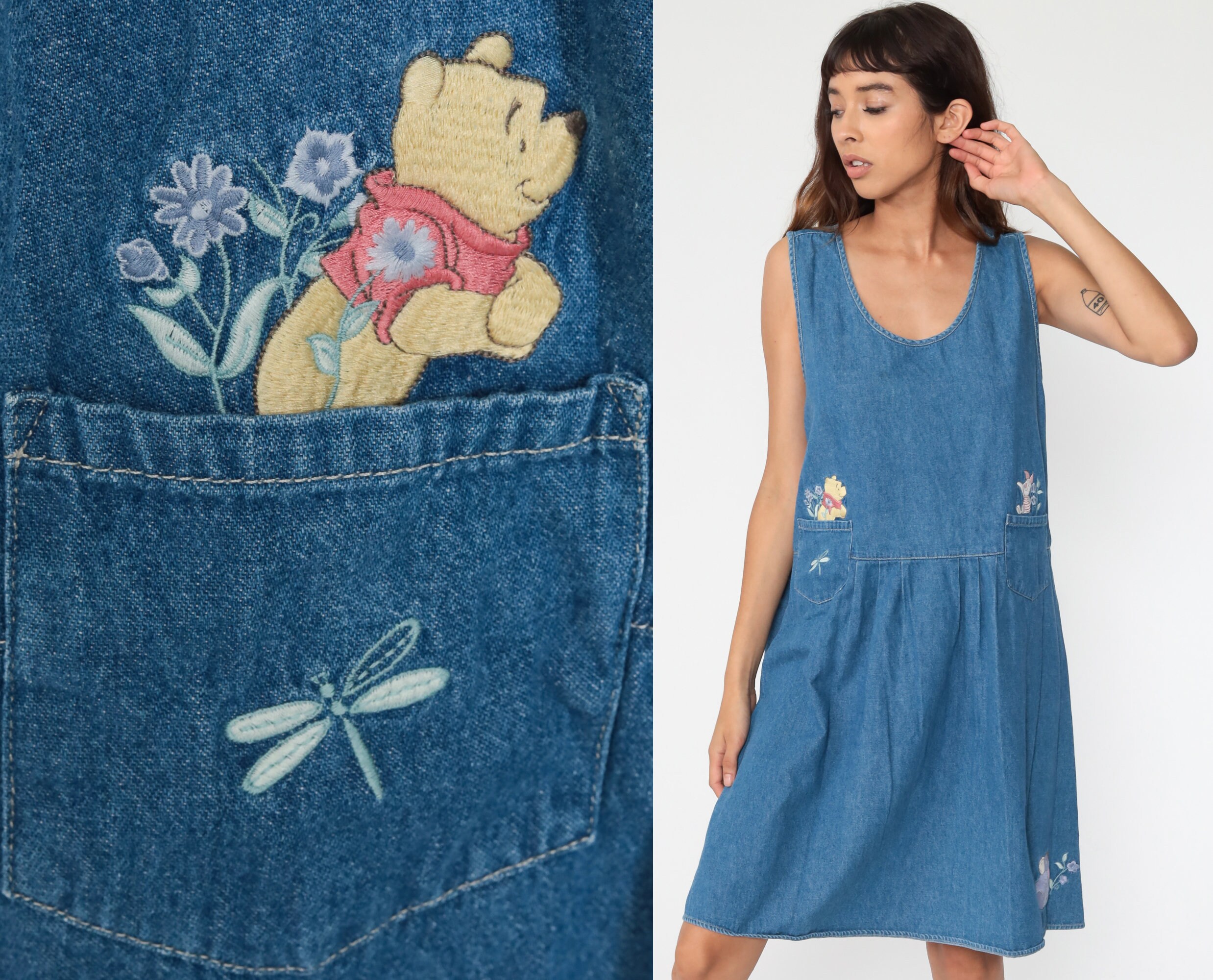 winnie the pooh overall dress