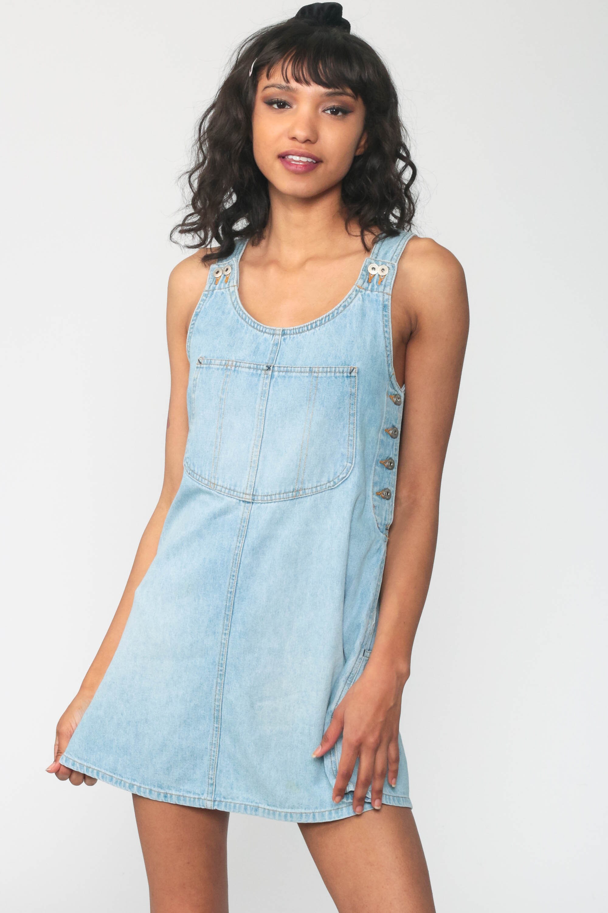 target denim jumper dress