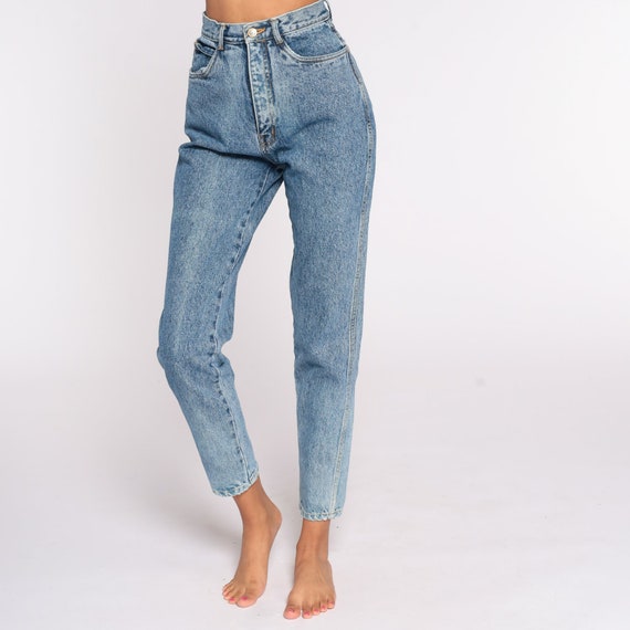 90s Mom Jeans 24 High Waist Jeans Tapered Jeans 1990s High - Etsy