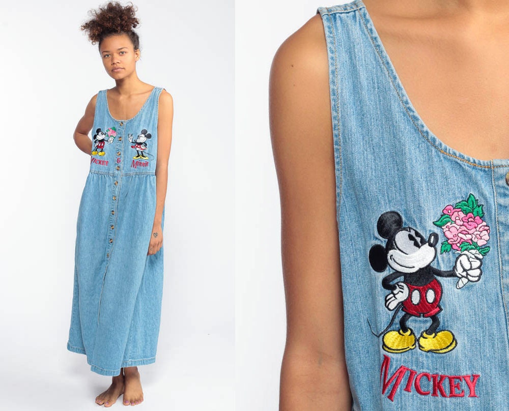 minnie mouse denim dress