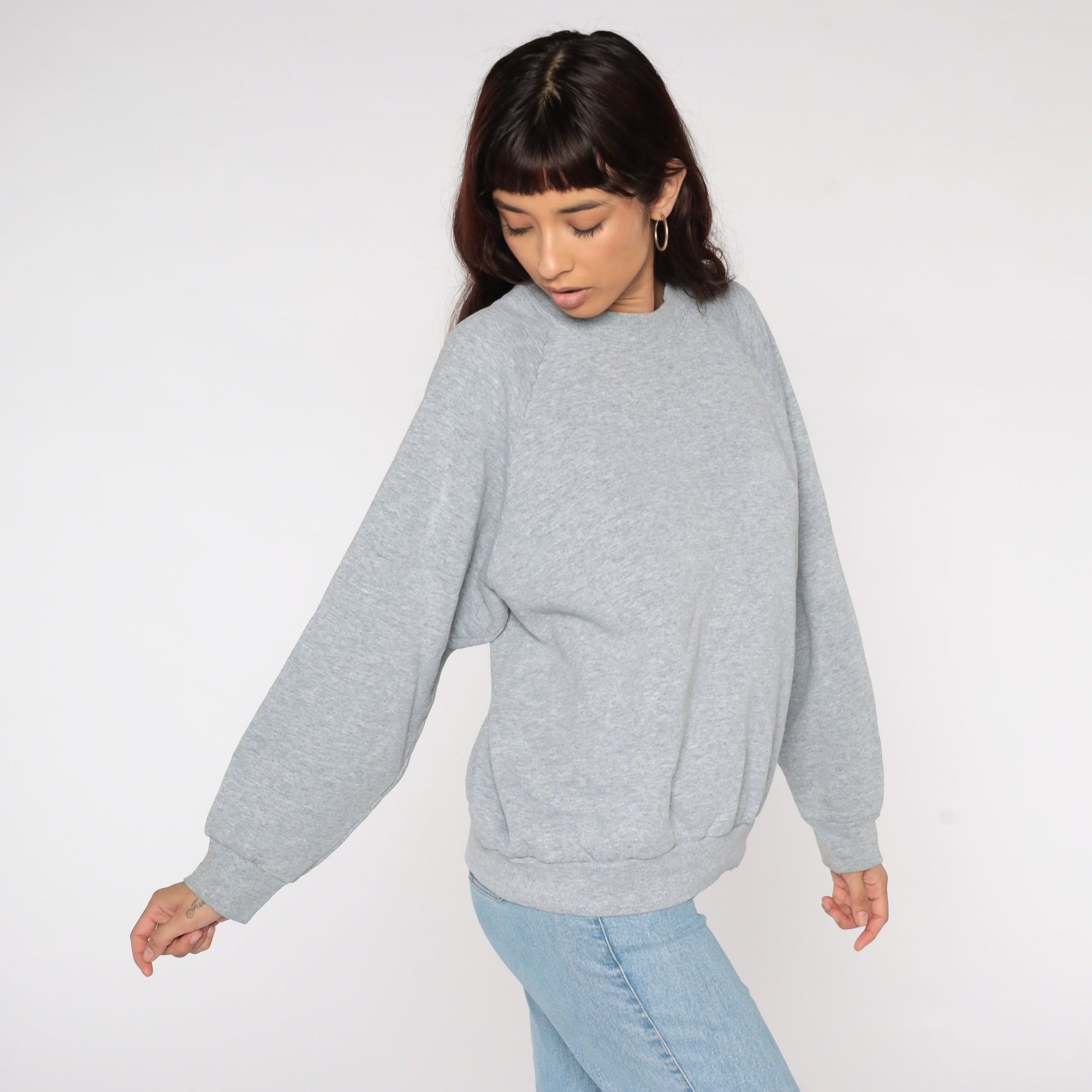 vintage soft raglan crewneck sweatshirt