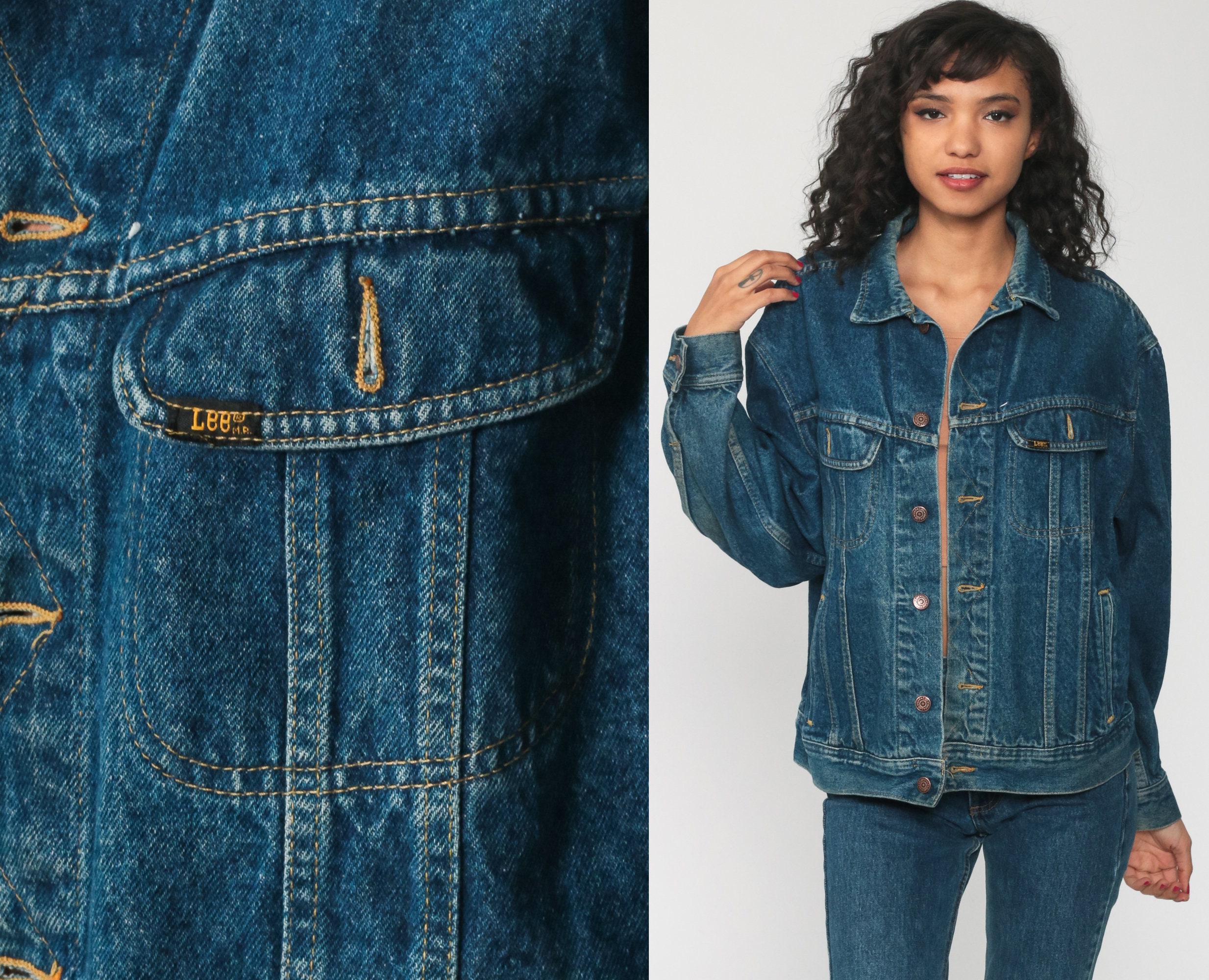 80's blue jean jacket